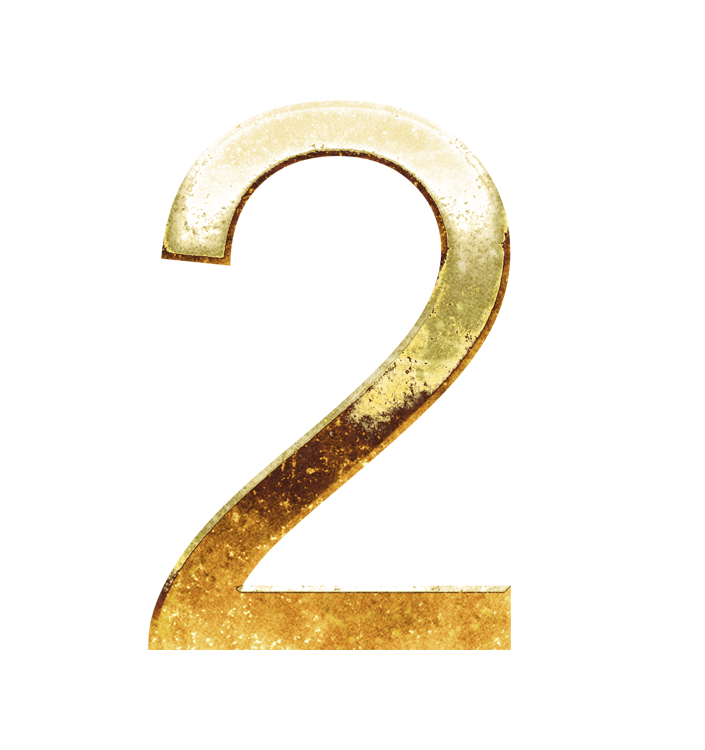 2 png, 2 two number png, 2 two png, 2 digit png, 2 number png, 2 rustic gold text PNG images, 2 png transparent background